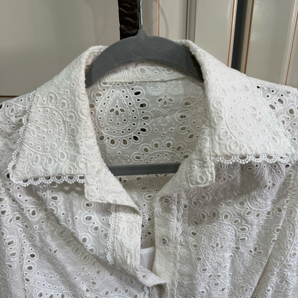 Zimmermann Ivory Eyelet Mini Dress - Picture 6 of 10